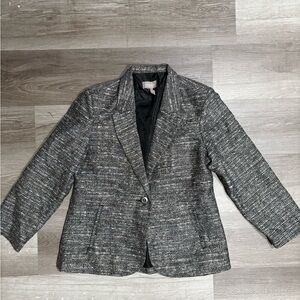 Chicos Women's Gray Tweed Blazer. Size 1